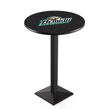 Holland Bar Stool Co 42" Blk Wrinkle Bemidji State Pub Table L217B4228BmijSt